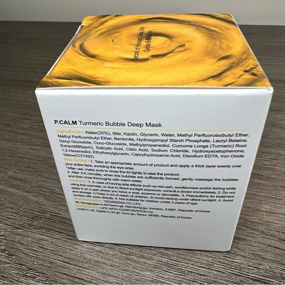Korean Skincare Tumeric Bubble Deep Mask